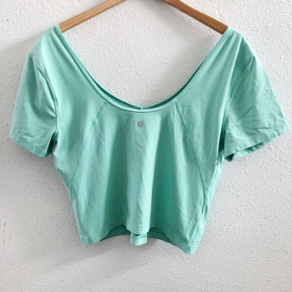 LULULEMON Align T-Shirt in Wild Mint Size 12 - Picture 4 of 10